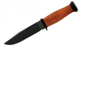 Ka-Bar Mark I Straight Edge Utility Knife - Brown - Fixed Blade - Kabar Knives